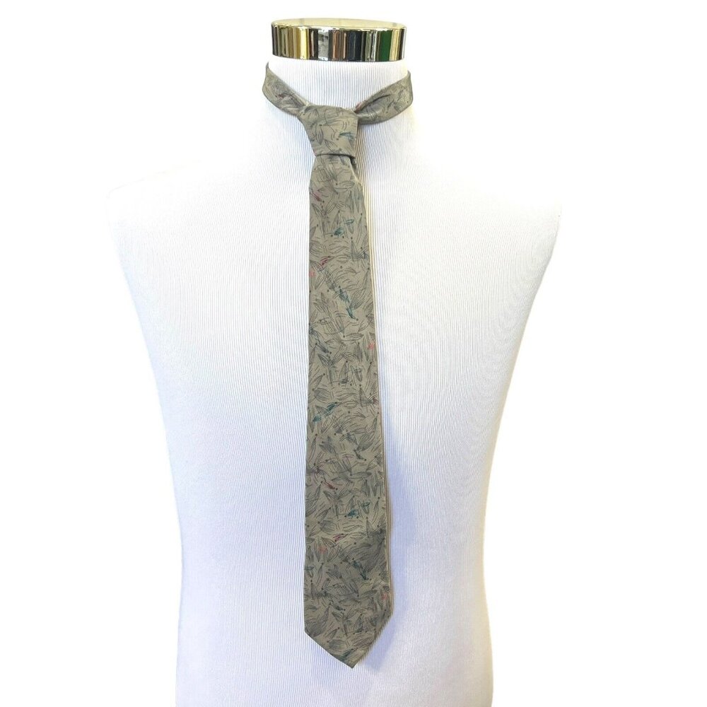 Pavone Mens Necktie‎ Italian Designer Vintage Accessory Office Work Dad Gift